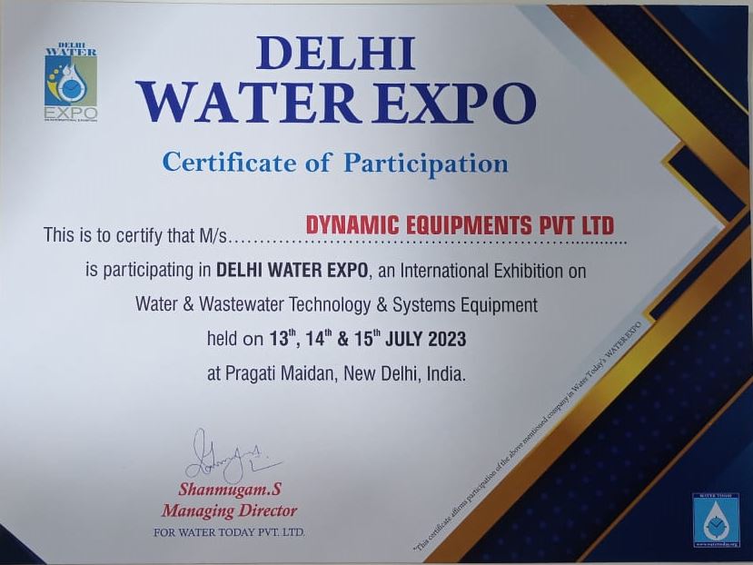 Exhibition Participation in Delhi Water Expo by Dynamic Equipments Pvt Ltd