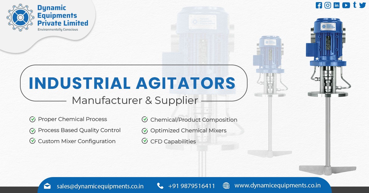 Mixer Industrial Agitator Manufacturer from Ahmedabad