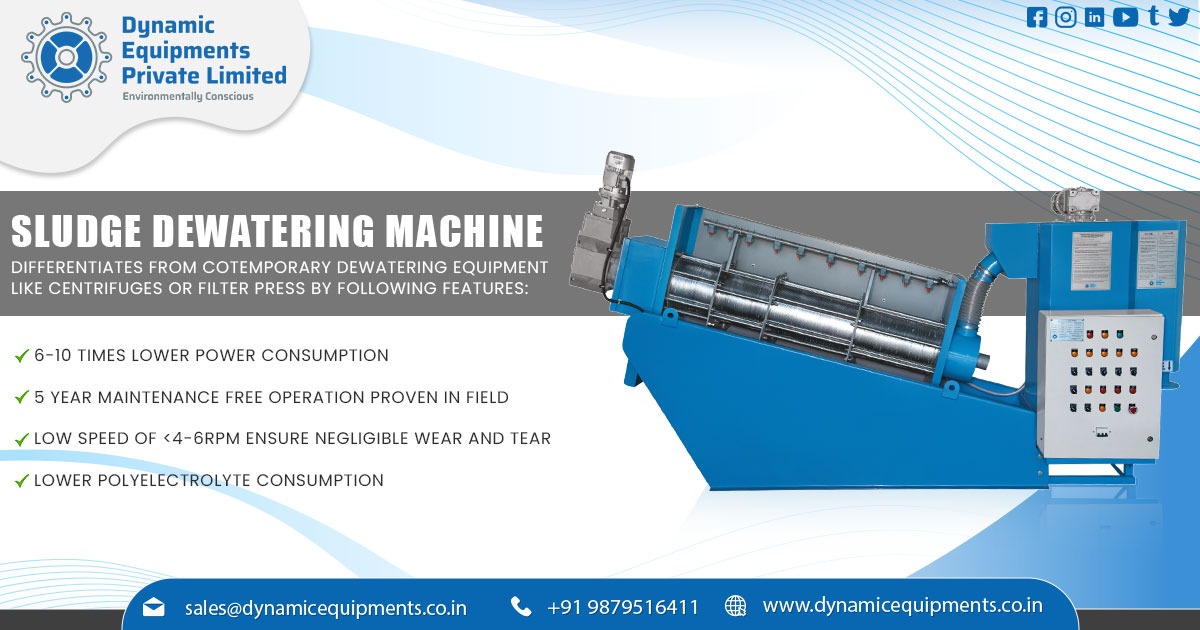 Sludge Dewatering Screw Press Machine