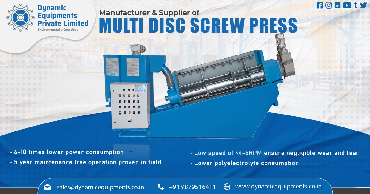 Supplier of Multi Disc Screw Press
