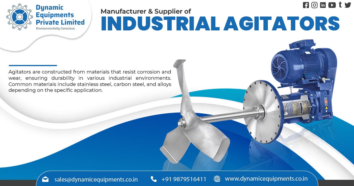 Industrial Agitators Manufacturer and Supplier