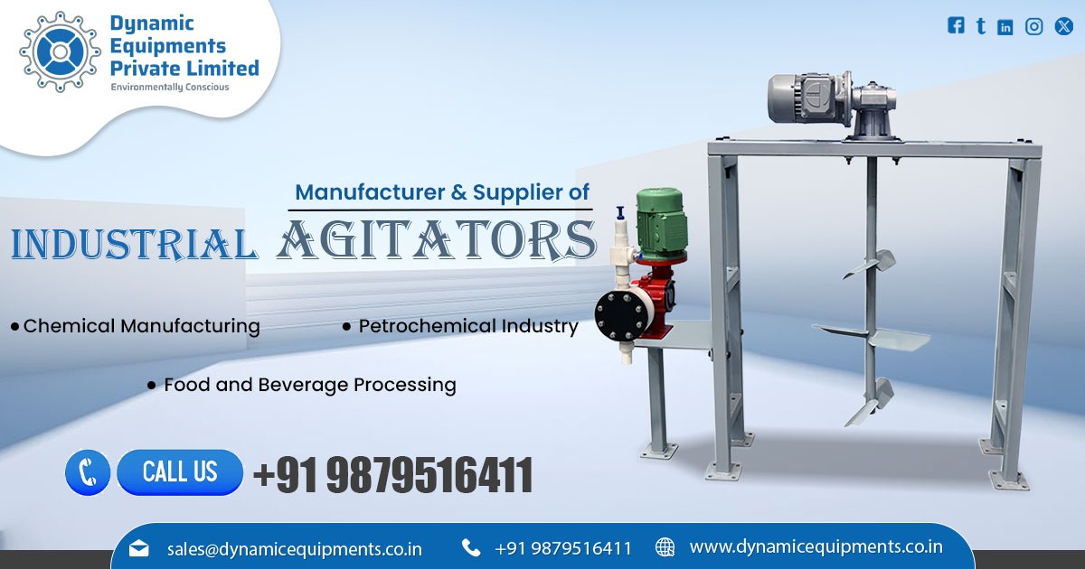 Manufacturer of Industrial Agitator for Liquid Mixing