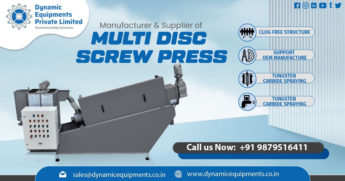 Effective Sludge Treatment with Multi-Disc Screw Press