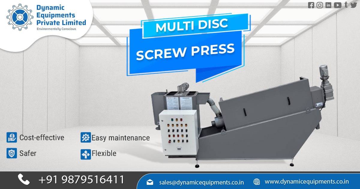 Manufacturer of Advanced Multi Disc Screw Press