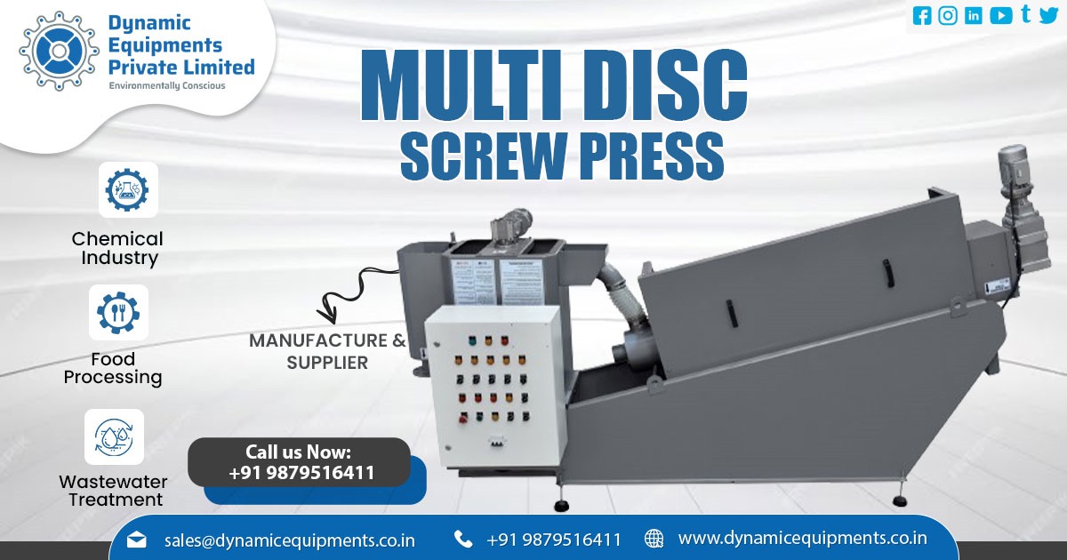 Wastewater Treatment Multi Disc Screw Press Supplier