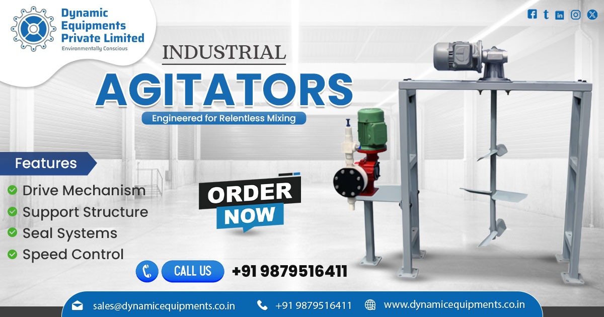Best Industrial Agitator for Mixing Chemicals Manufacturer
