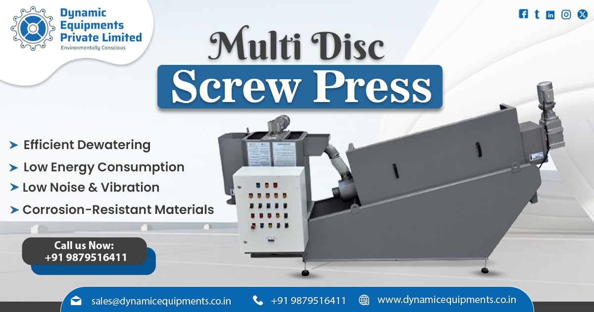 How Multi Disc Screw Press Systems Revolutionize Sludge Management