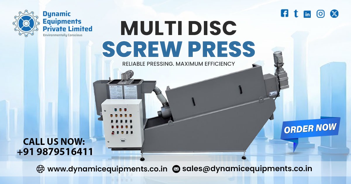Sludge Dewatering Machine Multi-Disc Screw Press