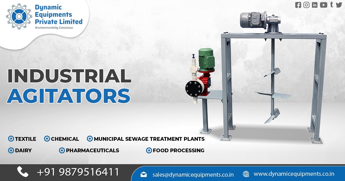 Manufacturer of Industrial Agitators for Liquid Mixing