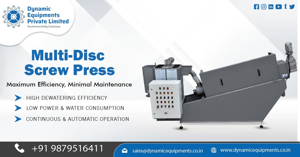 Revolutionize Sludge Dewatering with Multi-Disc Screw Press