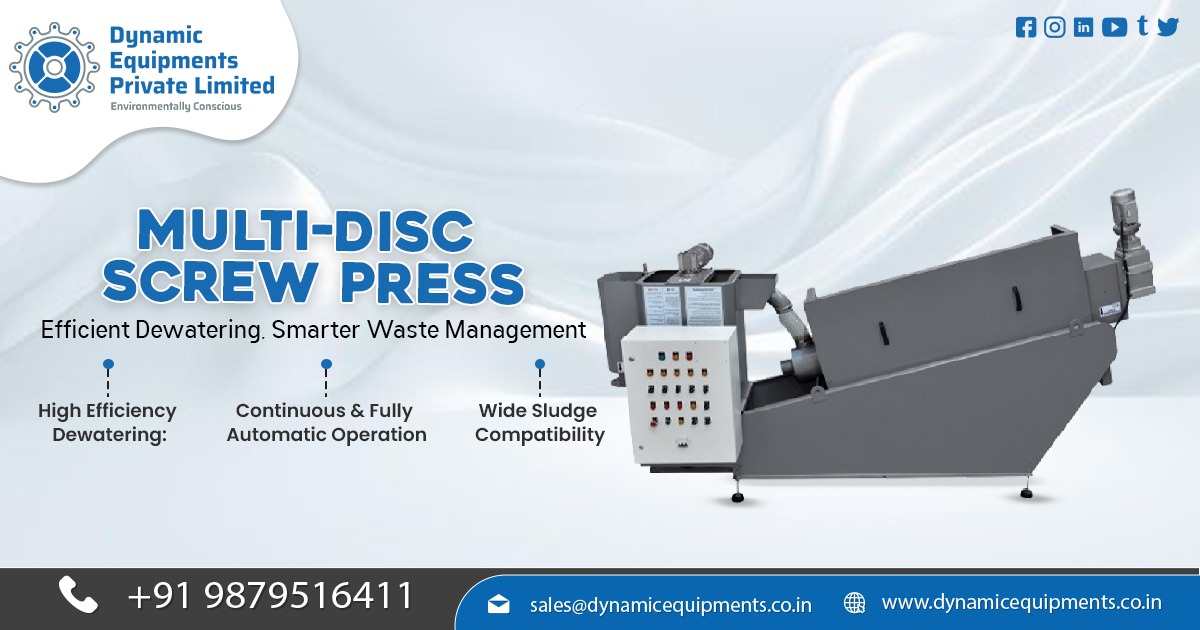High Capacity Multi-Disc Screw Press Machine