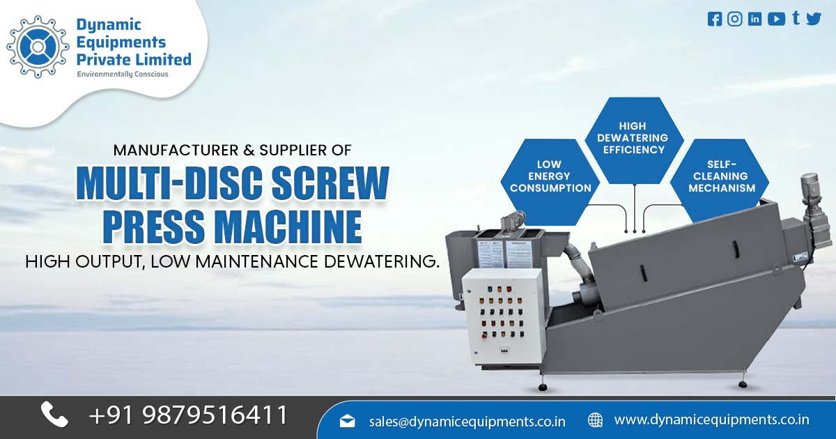 High-efficiency Multi Disc Screw Press for Sewage Treatment