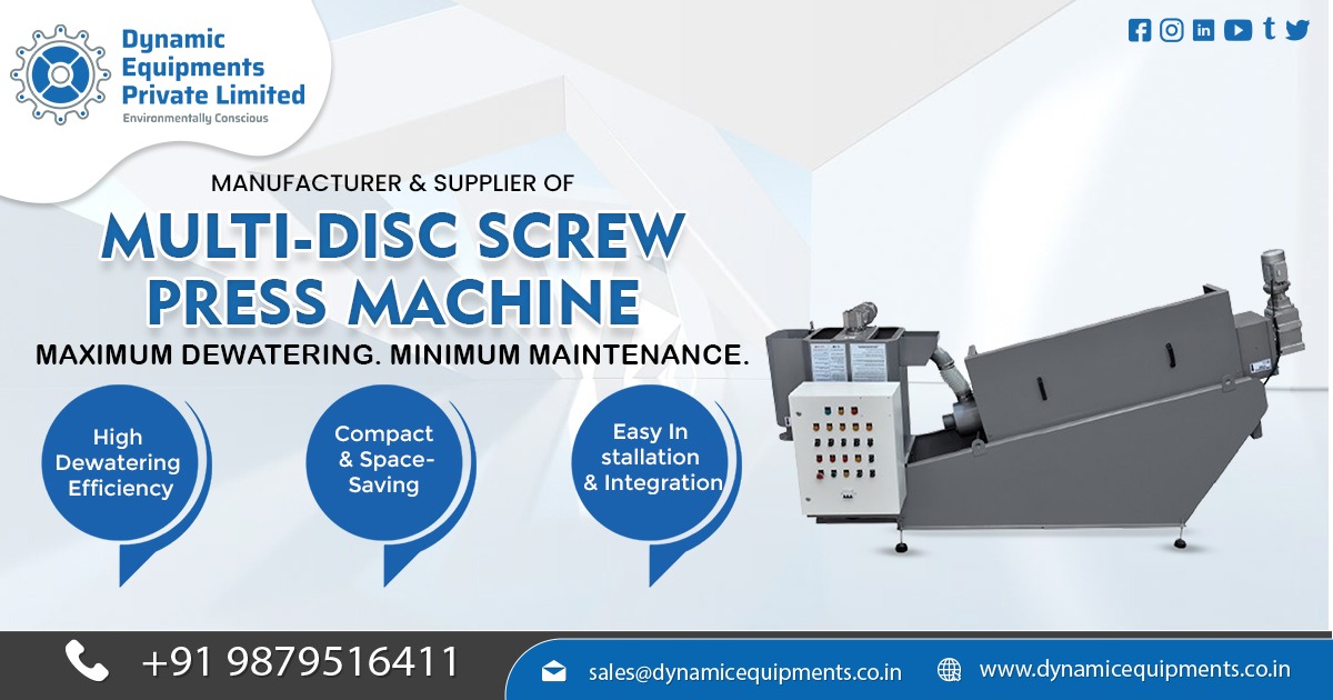 Advanced Multi-Disc Screw Press Technology for Sludge Treatment