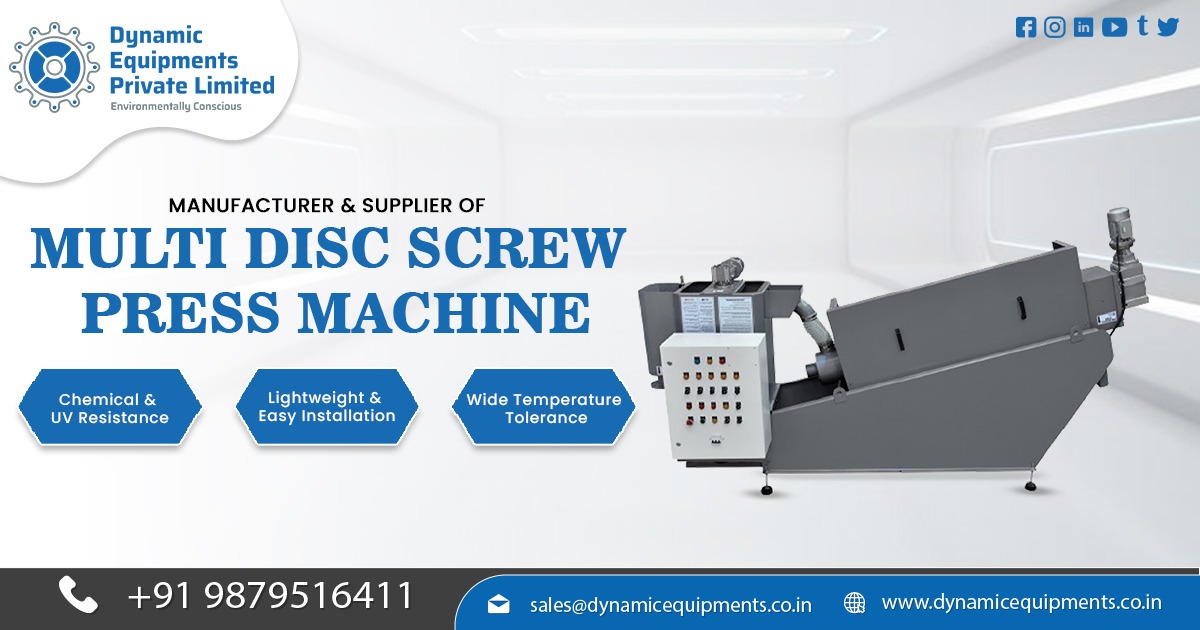 Multi Disc Screw Press for Sludge Dewatering