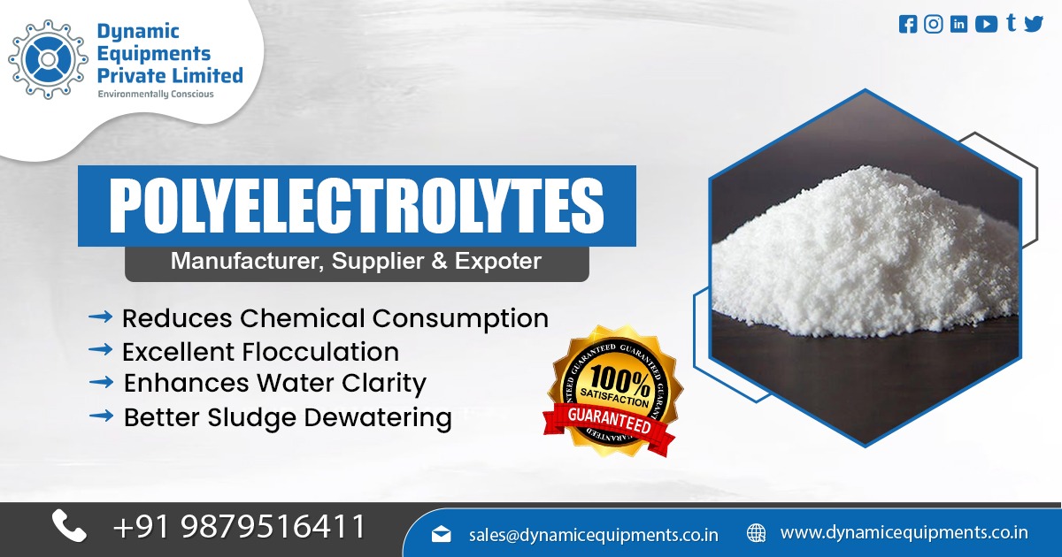 Polyelectrolytes for Efficient Wastewater Treatment