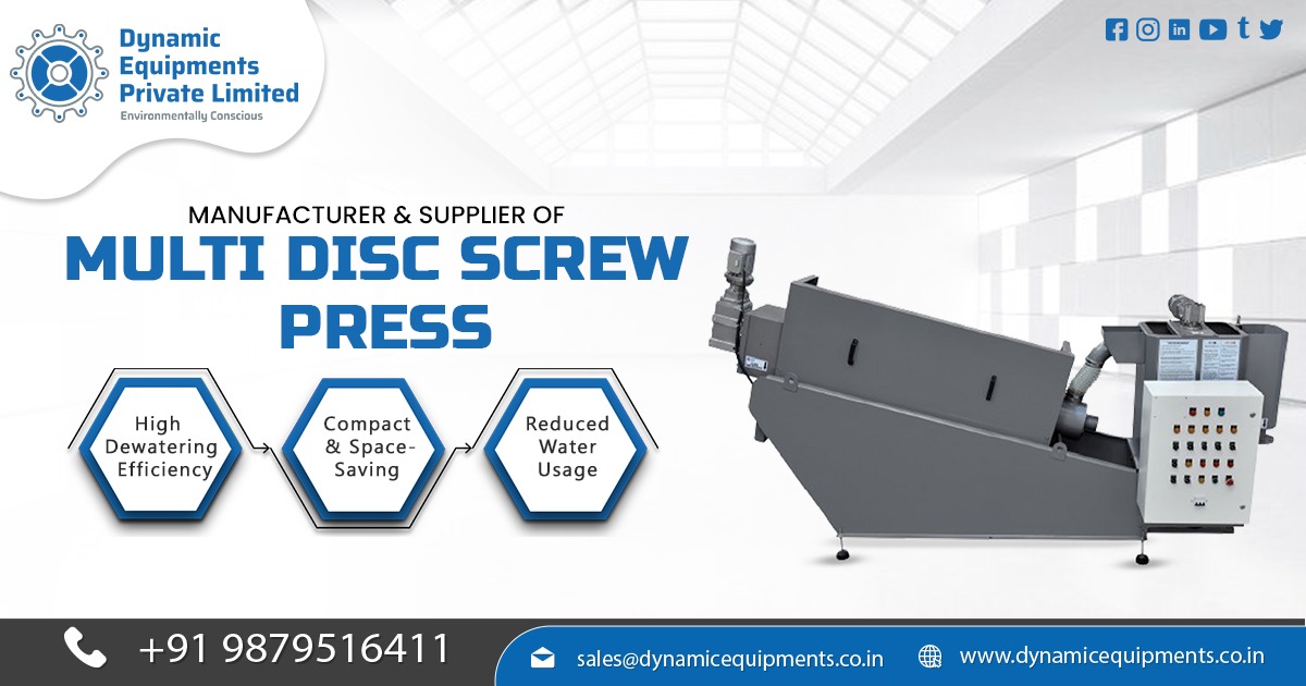Upgrade Your Operations with Multi Disc Screw Press