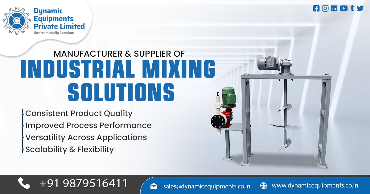 Industrial Mixing Systems for Chemical Processing