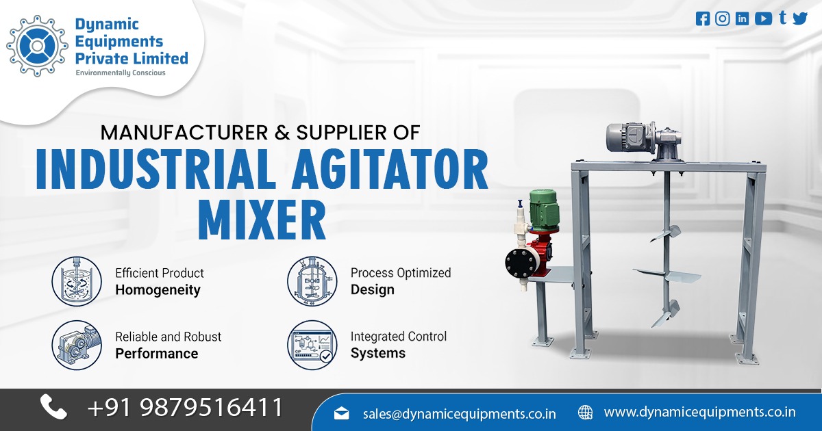 Manufacturer of Industrial Mixers and Agitators
