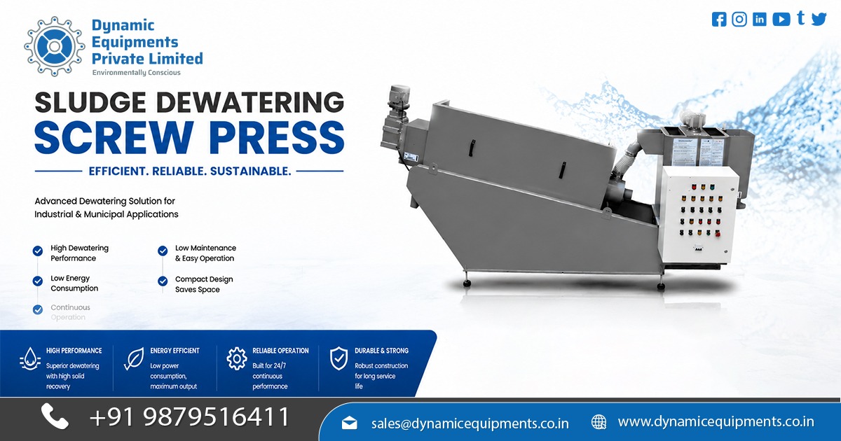 Supplier of Dewatering Screw Press Machine