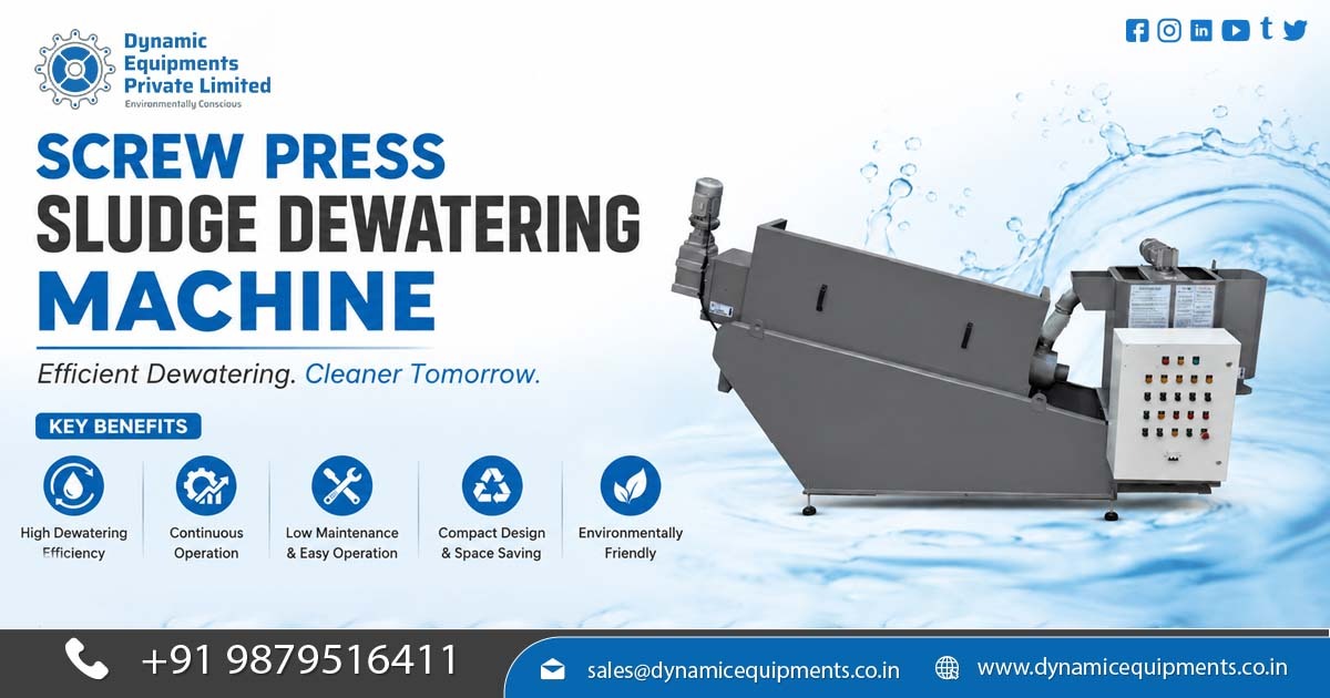 Screw Press Sludge Dewatering Machine – High-Efficiency Dewatering Solution