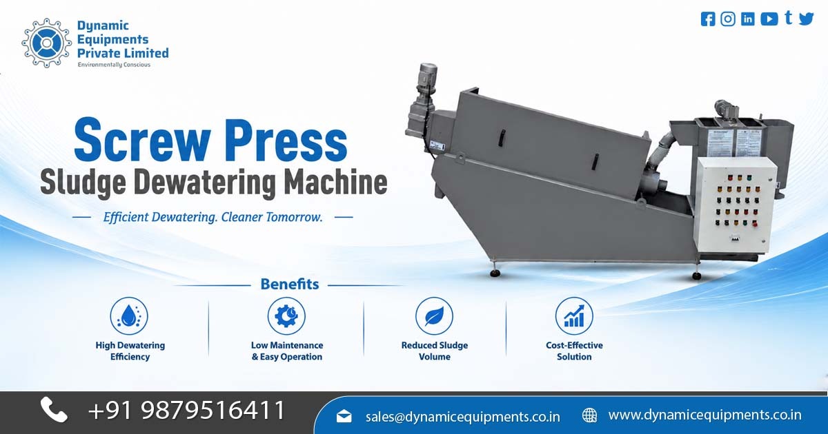 Automatic Screw Press Sludge Dewatering System Manufacturer