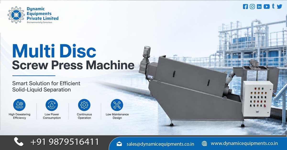 Manufacturer and Supplier of Sludge Dewatering Machine