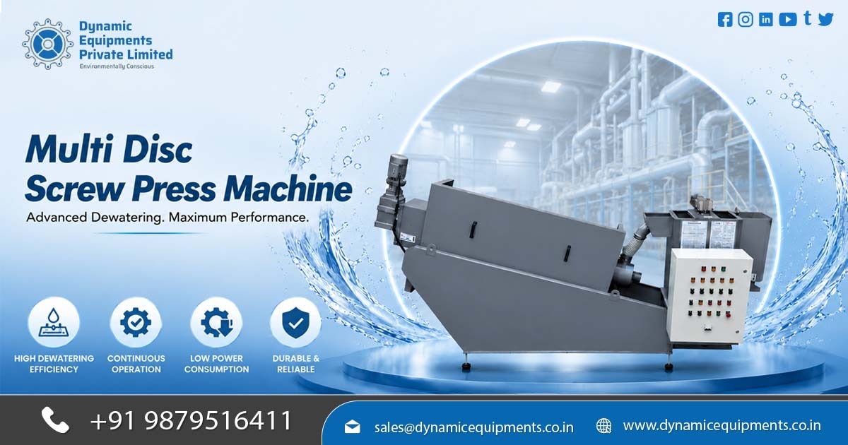 How Multi Disc Screw Press Machine Improves Wastewater Treatment Efficiency