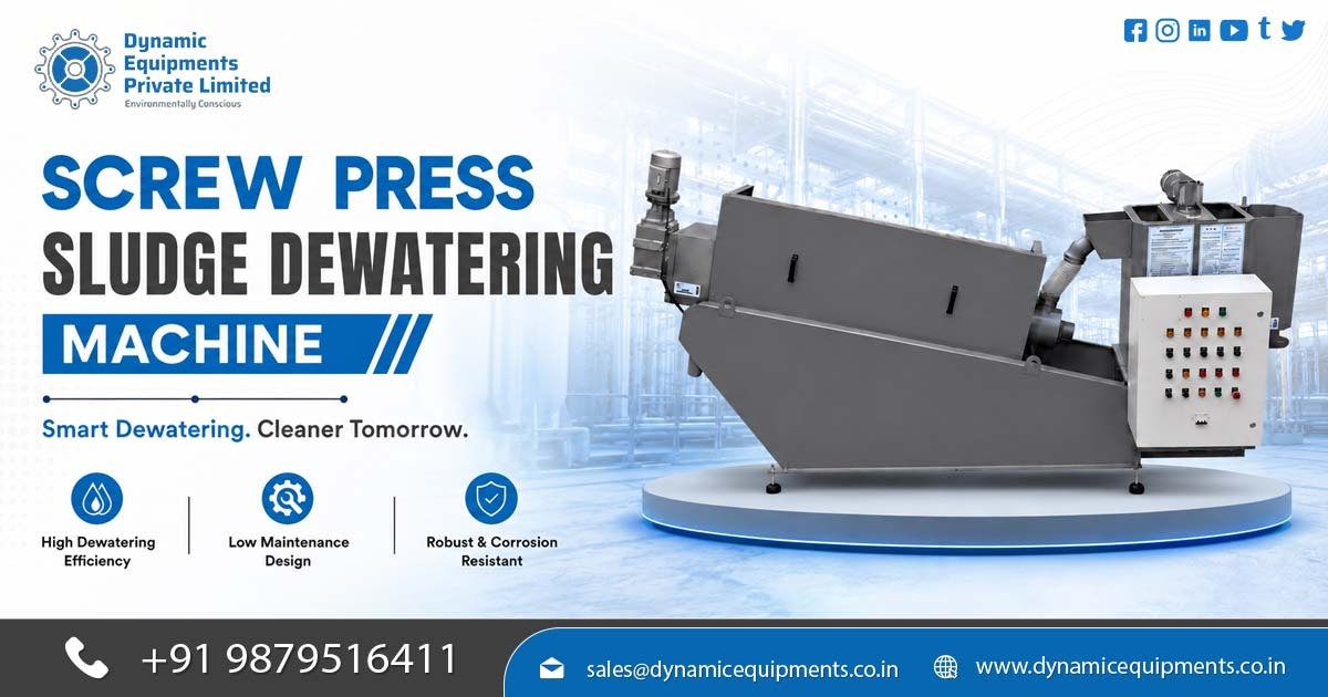 Automatic Screw Press Sludge Dewatering Machine