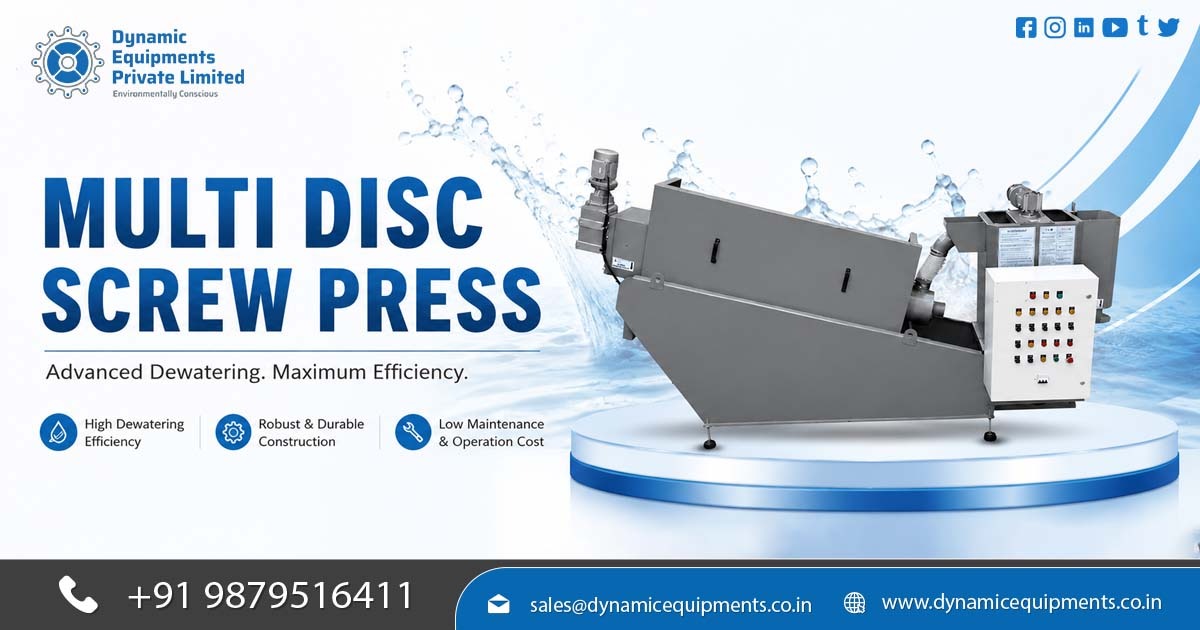 Screw Press for Efficient Wastewater Treatment Solutions