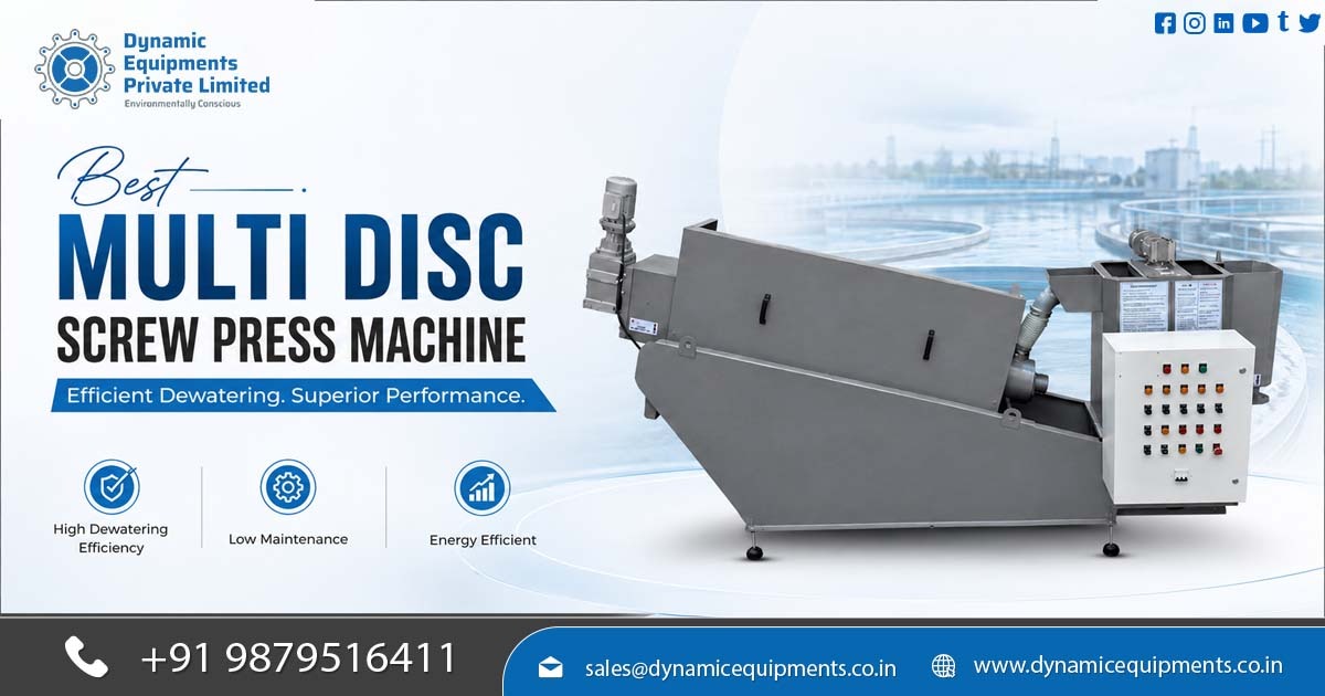 Manufacturer of Stainless Steel Multi Disc Screw Press Machine