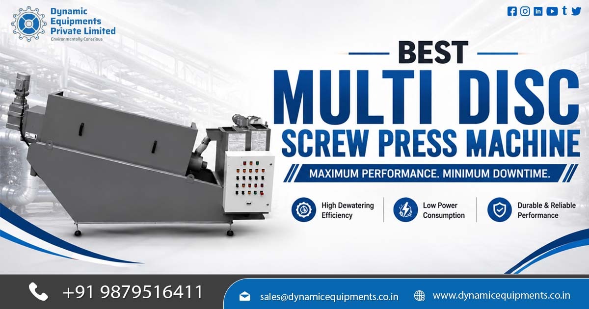 High-Efficiency Multi Disc Screw Press Machine Supplier