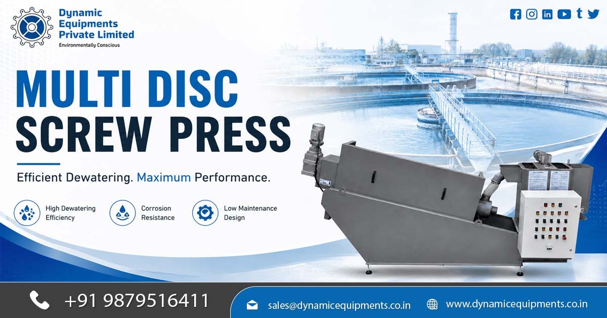 Multi Disc Screw Press for Pharmaceutical Industry