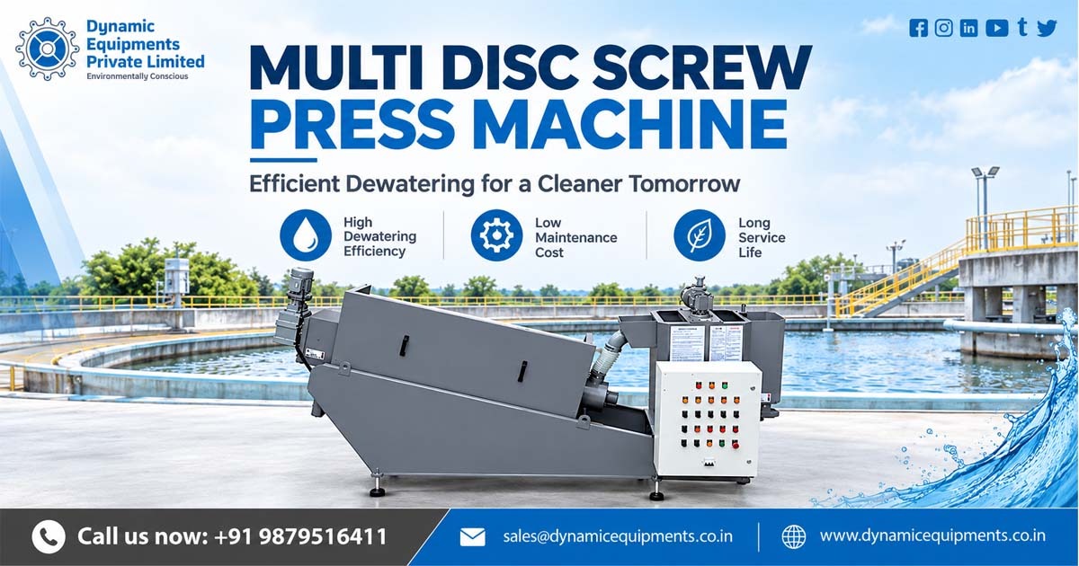 Multi Disc Screw Press Machine Manufacturer in India