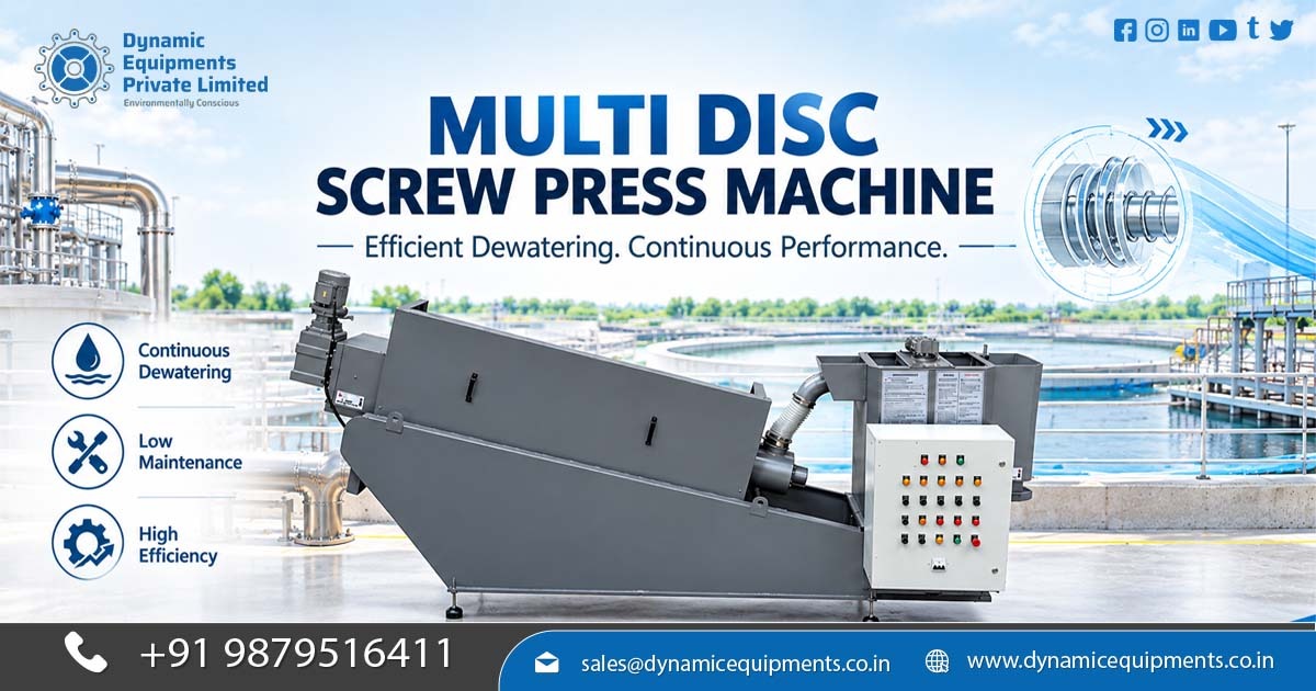 Screw Press for Industrial Sludge Dewatering