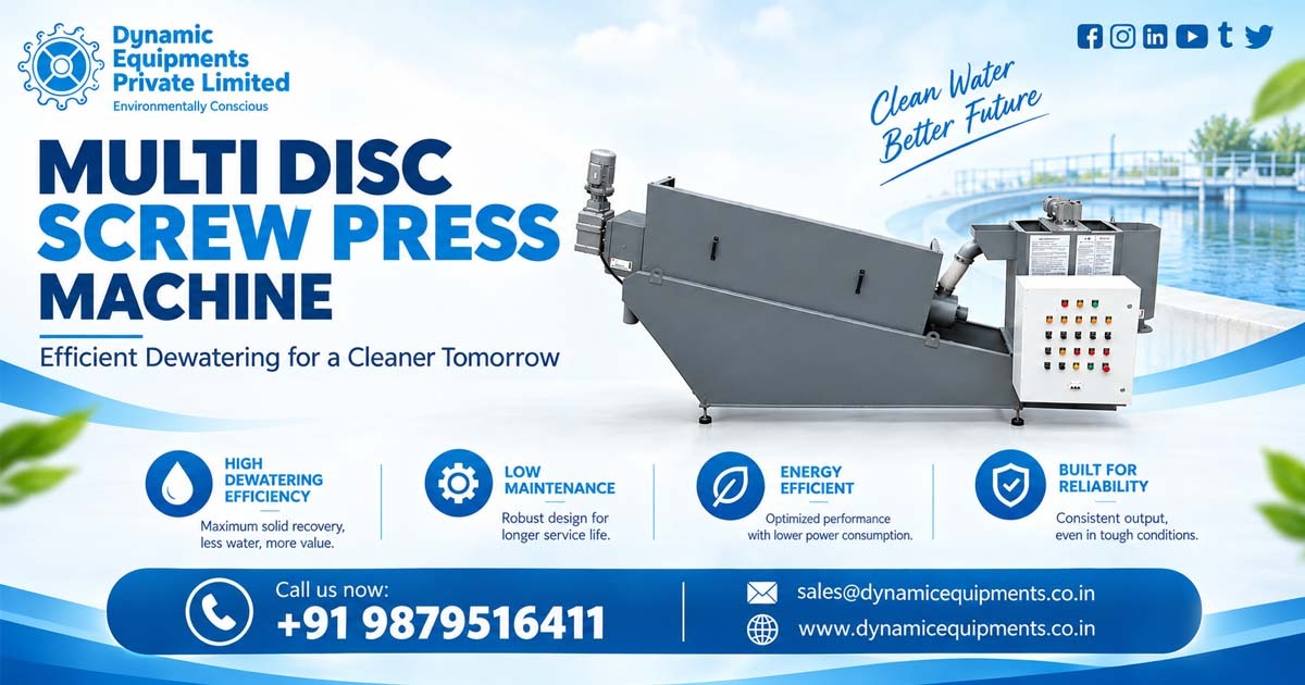 Sludge Dewatering Equipment for Industrial Plants Manufacturer