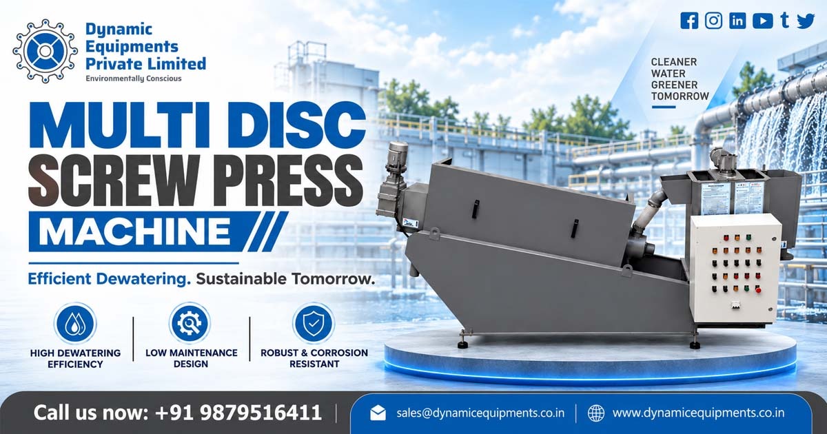 How Does a Multi Disc Screw Press Dewatering Machine Work?