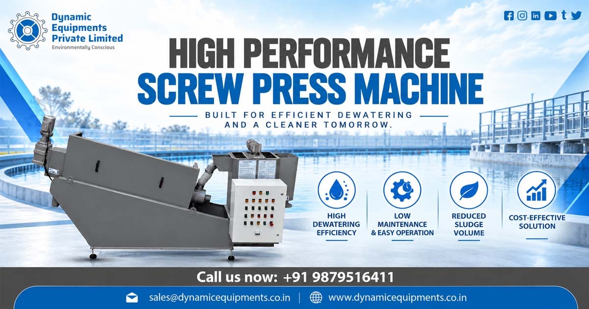 High Performance Screw Press Dewatering Machine