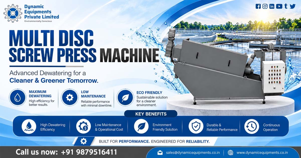 Multi Disc Screw Press | Fully Automatic Operation